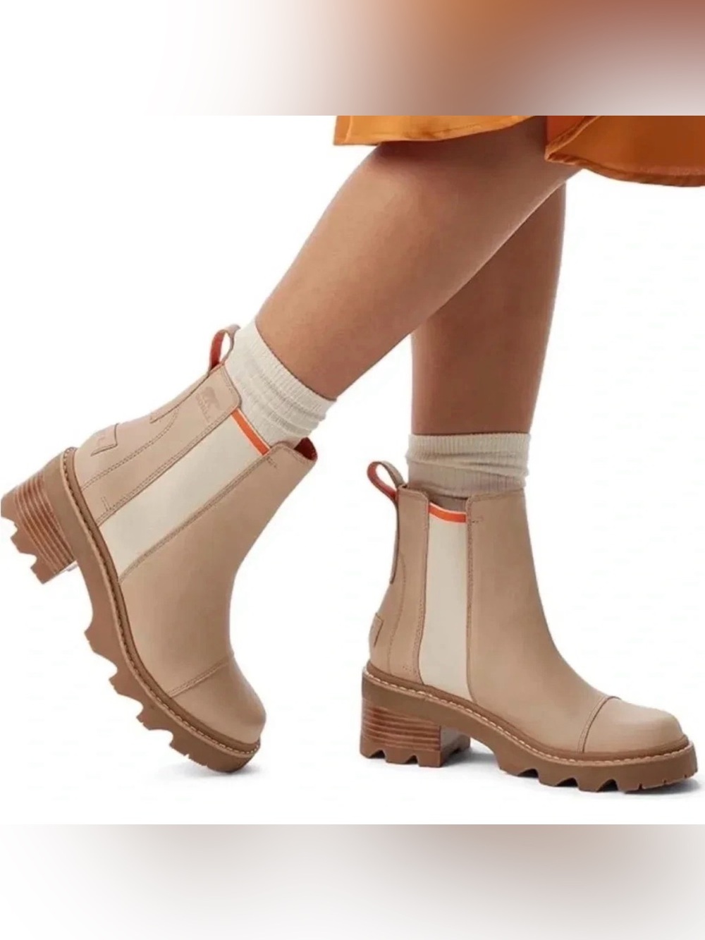 Sorel Women's Joan Now Chelsea Boot 9.6 MRSP $287 Outdoors Work Waterproof